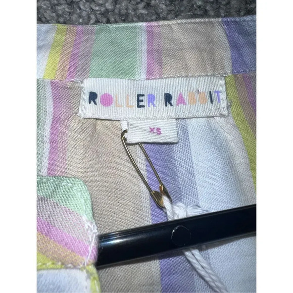 Roller Rabbit Darrel Stripe Pippa Dress size xs nwt Sleeveless Coastal Boho - Picture 6 of 6